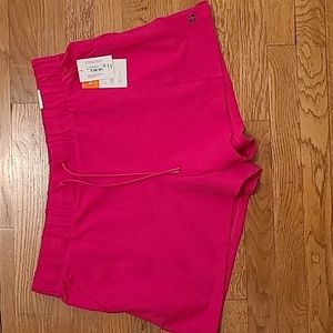 SPORTS ILLUSTRATED WOMEN'S PINK SHORTS ELASTIC WAISTBAND SIZE XL